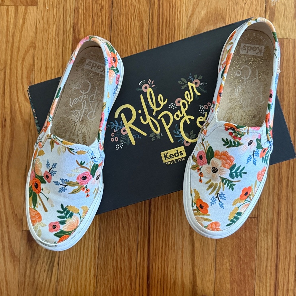 Keds Floral Canvas Slip-Ons